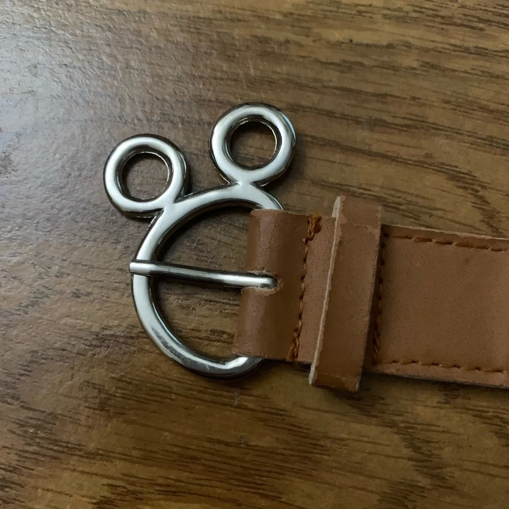Mickey Mouse Kids Yellow & Brown Elastic Belt